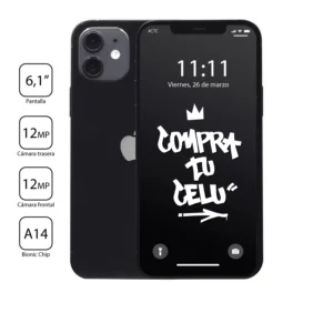 iPhone 12 negro usado en Chile - vista principal