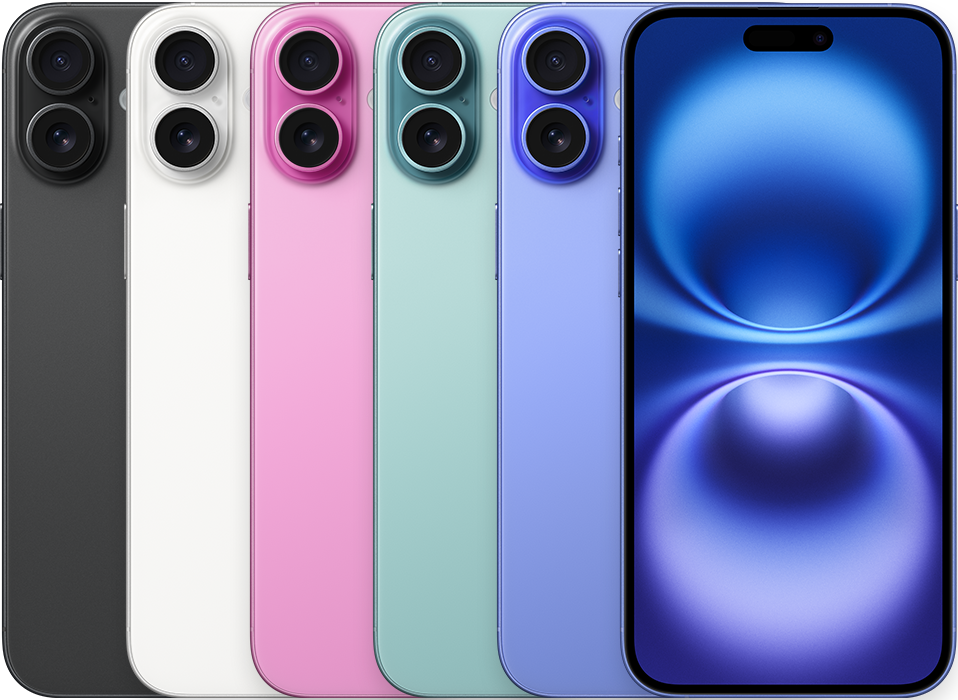 Referencia del modelo iPhone 16 Plus; no representa colores ni unidades disponibles.